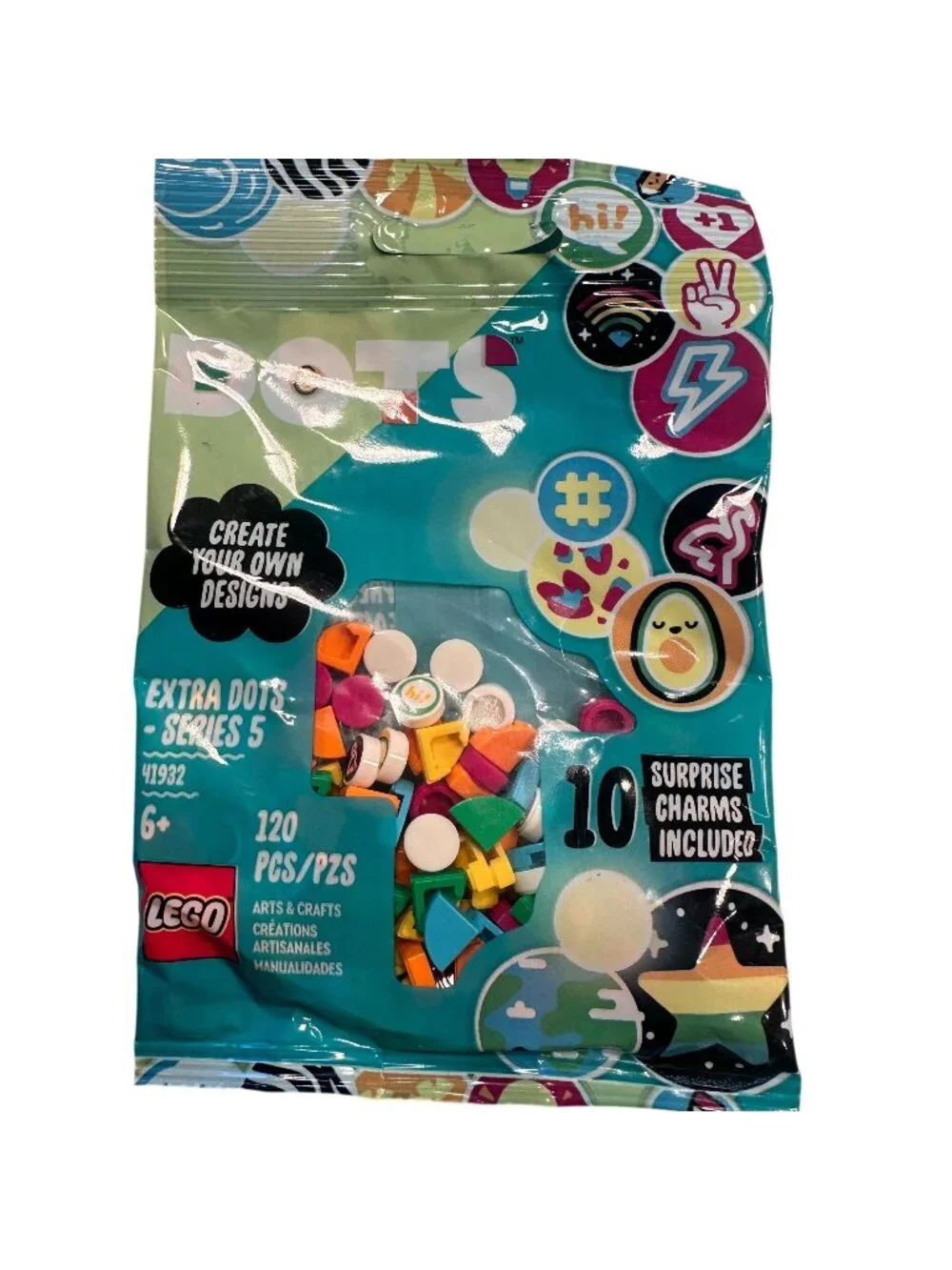 LEGO Dots Extra Dots Series 5 41932 120 Piece Building Set 10 Surprise Charms